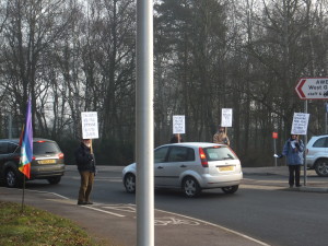 Tadley Gate AWE 7.40 a.m. 400 vehicles/hour
