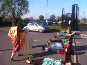 Blockade of Burghfield 7th May 2013