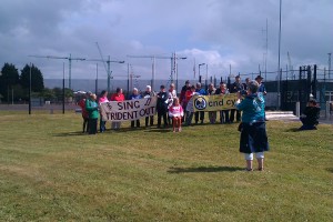 By the Main Gate into AWE Burghfield