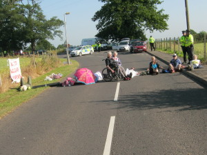TP Blockade of Burghfield 8th July 2013