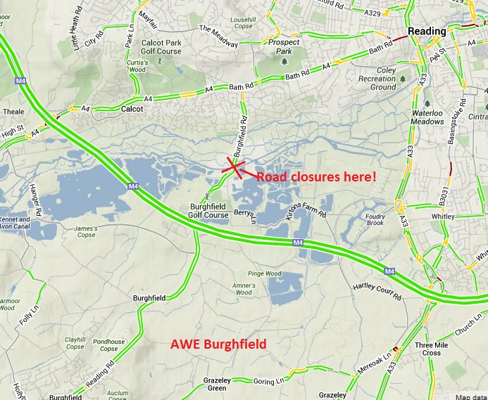 Closure of Burghfield Road Canal Bridge