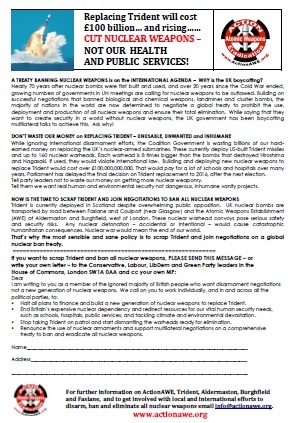 Action AWE Trident leaflet