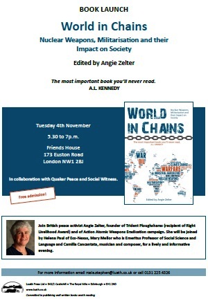 London book launch: World in Chains, by Angie Zelter
