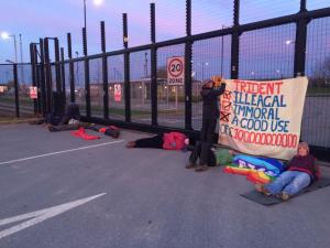 Burghfield blockaded this morning!